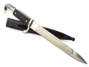 German WWII Etched Dress Bayonet.