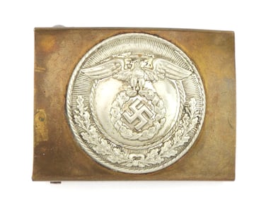 Early German WWII SA Brass Belt Buckle