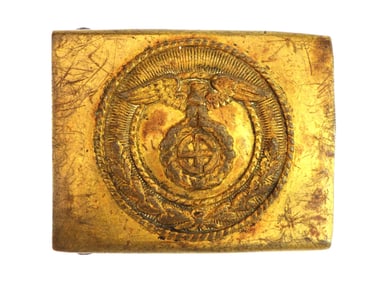 Early German WWII SA Brass Buckle
