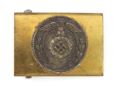 Early German WWII SA Brass Buckle