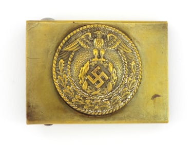Early German WWII SA Brass Buckle