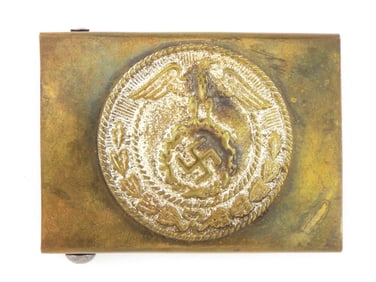 Early German WWII SA Brass Buckle