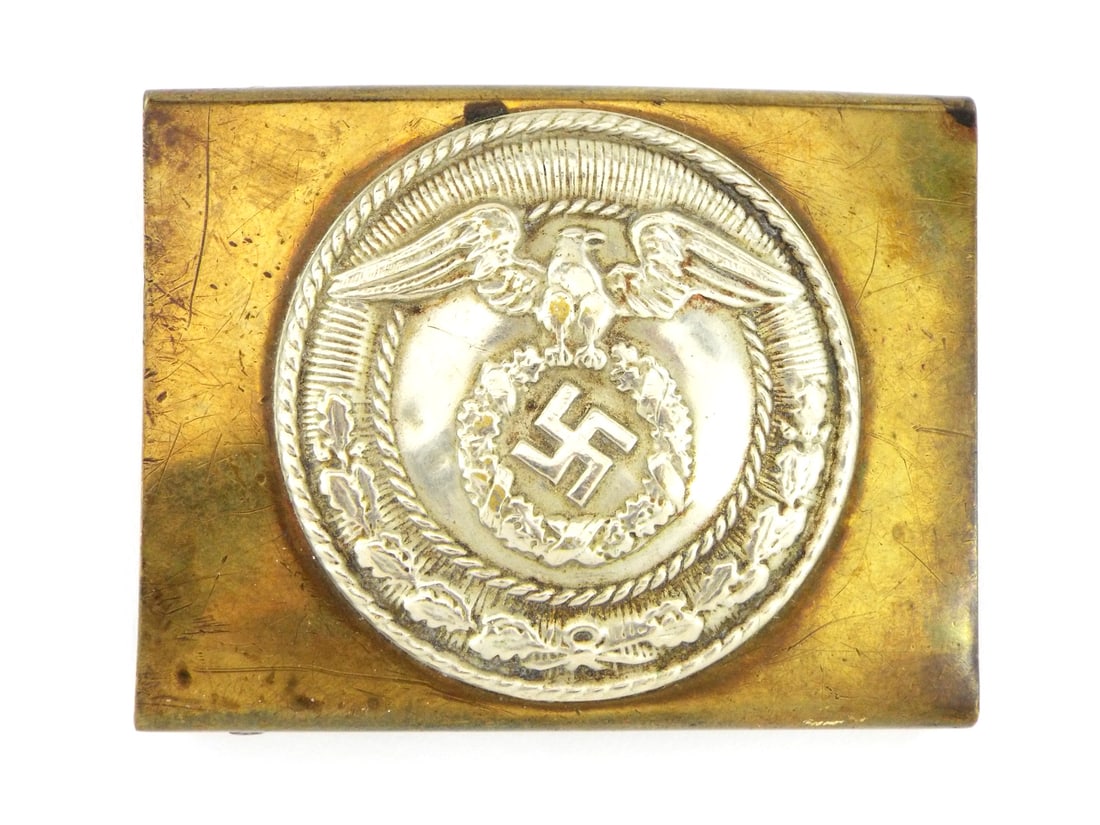 Early German WWII SA Brass Buckle: Early German WWII SA Brass Buckle 2.5×2 inches