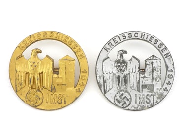 2 German WWII Marksman Awards