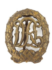 German WWII DRL Sports Badge in Bronze