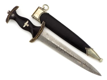 Superb Quality POST WWII German Damascus HONOR Dagger
