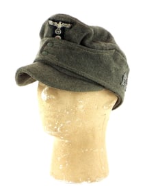 German WWII m43 Officer's Mountain Cap with Metal EDELWEISS