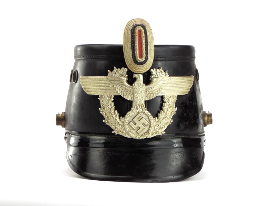 German WWII Early Pattern Metropolitan Police Shako (1 of 20)
