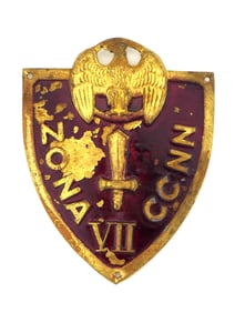 WWII Italian Youth Militia MVSN BADGE