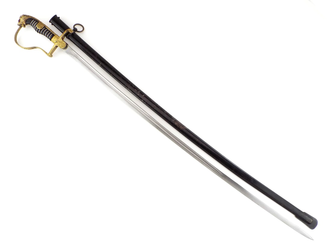 WWII German HEER Officer LION HEAD SWORD (1 of 15)