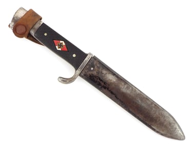 RARE MAKER German WWII Hitler Youth Knife with Motto by KONEJUNG SOLINGEN
