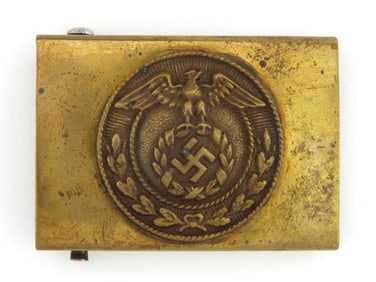 Early German WWII SA Brass Buckle