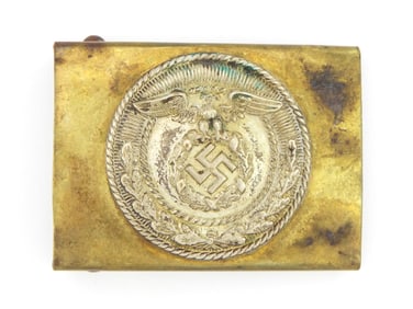 Early German WWII SA Brass Buckle
