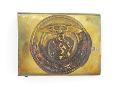 Early German WWII SA Brass Buckle