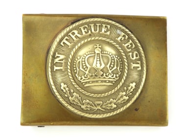 RARE Bavarian WWI Brass Belt Buckle