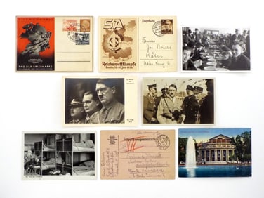 Lot of 8 Extremely Rare German WWII Postcards
