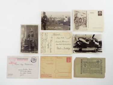 Lot of 8 Extremely Rare German WWII Postcards