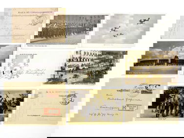 Lot of 9 Extremely Rare German WWII Postcards