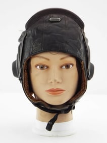 Very Rare Soviet Russia WWII Air Force Woman Officer Pilot Helmet