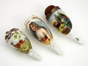 Lot of 3 German WWI Military Pipe Bowls