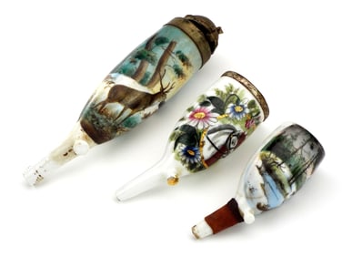 Lot of 3 German WWI Military Pipe Bowls