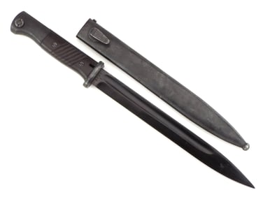 German WWII K98 Battle Bayonet With Blued Blade