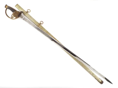 Nice Spanish TOLEDO Army Officers Battle Sword Dated 1879