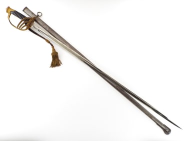 19th C. French Officer's SWORD Gilt Hilt