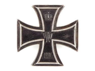 German WWI Maker Marked WS 1914 Iron Cross First Class