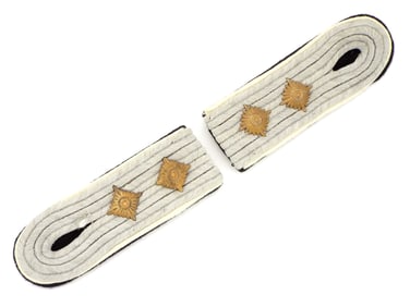 German WWII Waffen SS Slip On Shoulder Boards for a Hauptsturmfuhrer/Captain