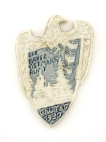 German NSDAP Porcelain Day Badge From 1937