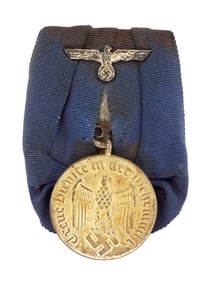 German WWII Parade Mounted Four Year Long Service Award