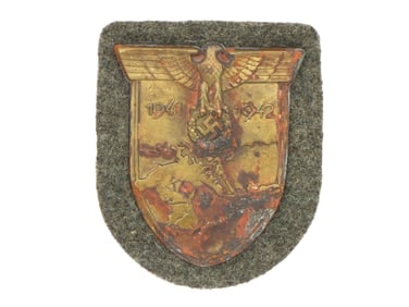 German WWII Uniformed Removed Army KRIM Arm Shield