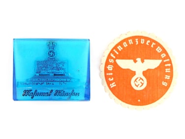 WWII German Munich Memorial Badge & Letter Seal