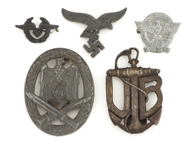 Lot of 5 German WWII Medals