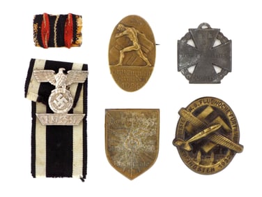 Lot of 5 German WWII Medals