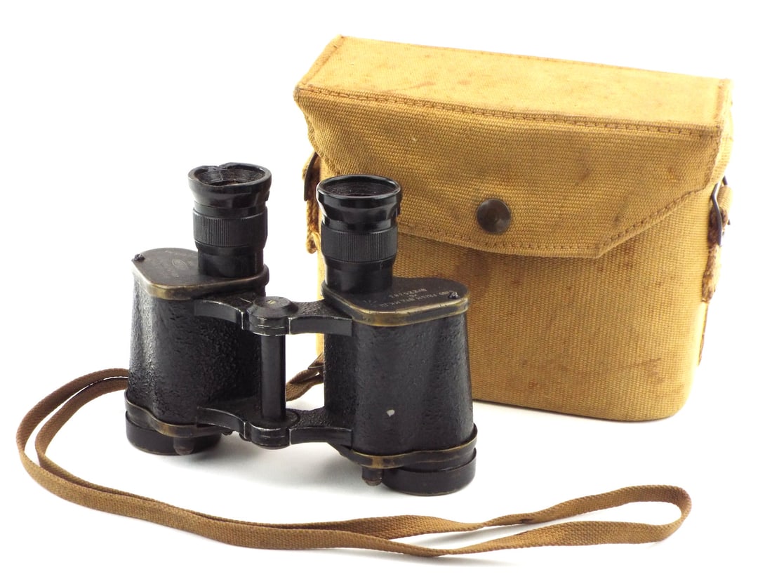 British / Canadian WWII Military Binoculars (1 of 14)