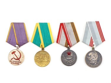 Lot of 4 Soviet Medals