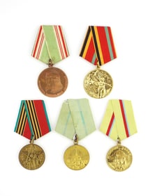 Lot of 5 Soviet Medals