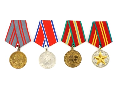 Lot of 4 Soviet Medals