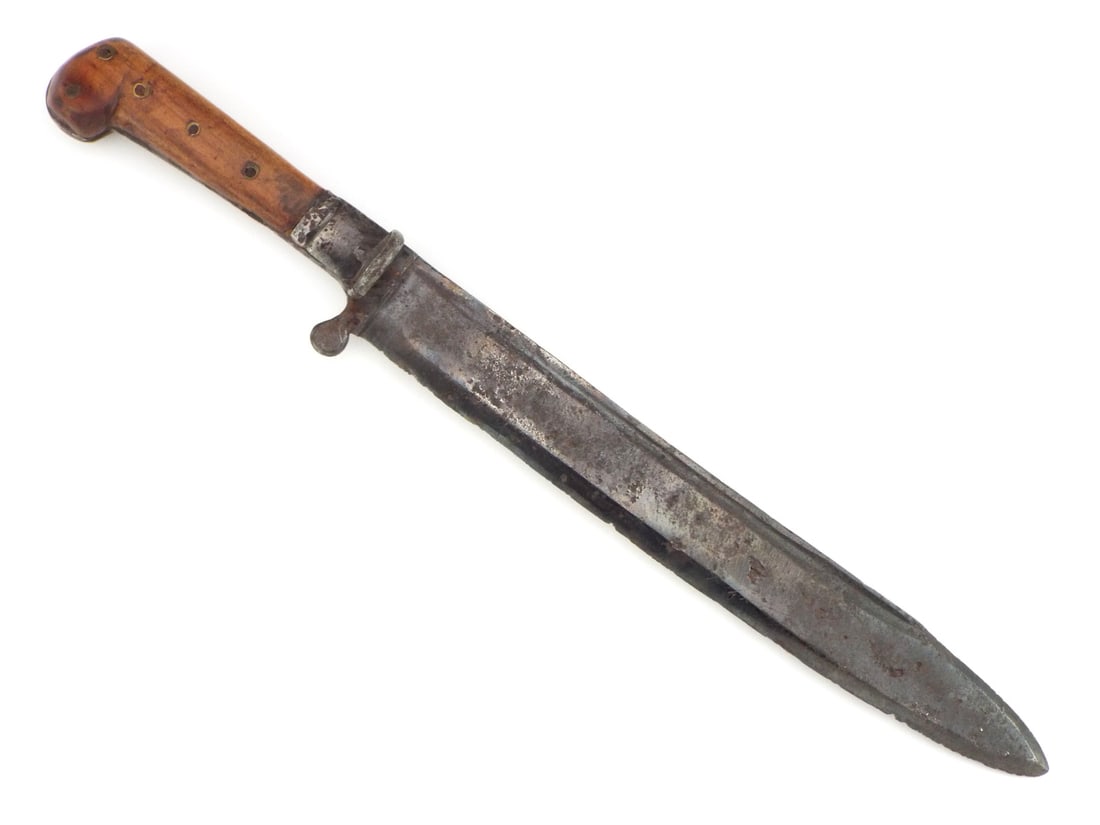 SUPER RARE American Rev War Fighting Knife with Pike Attachment: SUPER RARE American Rev War Fighting Knife with Pike Attachment. Full Length 13.5 Inches Blade Length 9 Inches