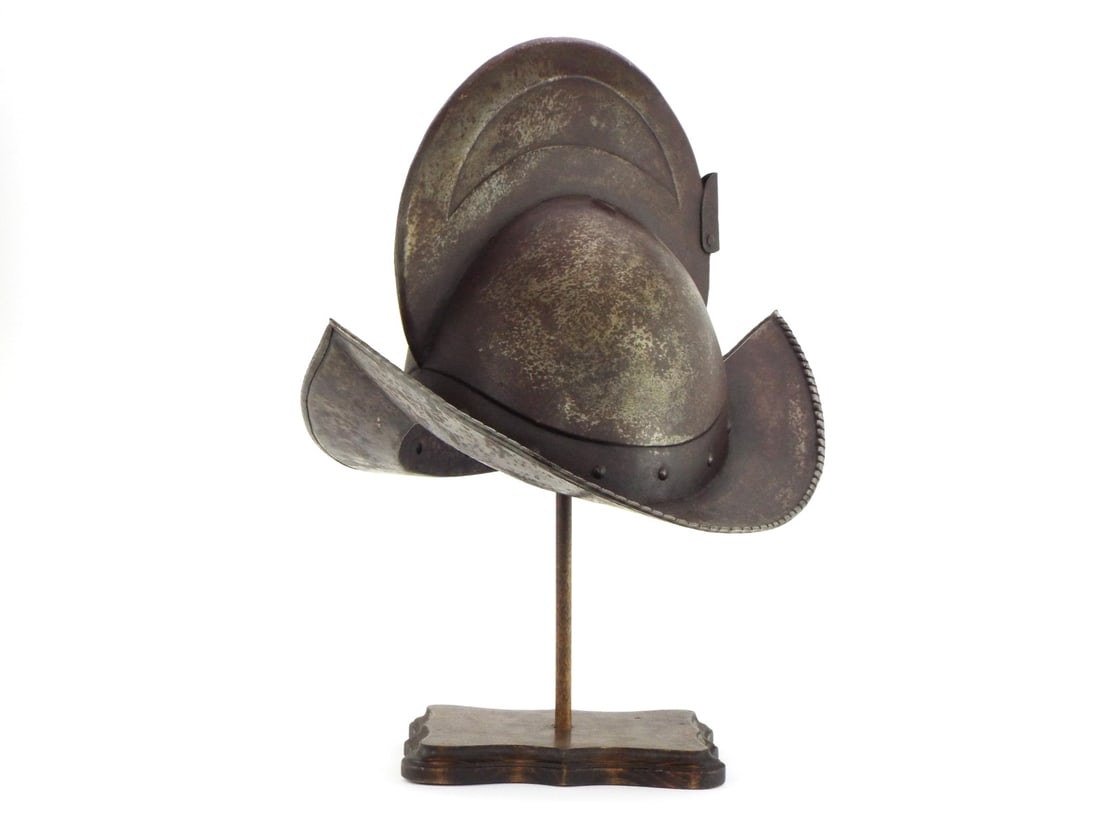 16th-17th C. Style Spanish COMB MORION High Crest Antique Helmet (1 of 18)