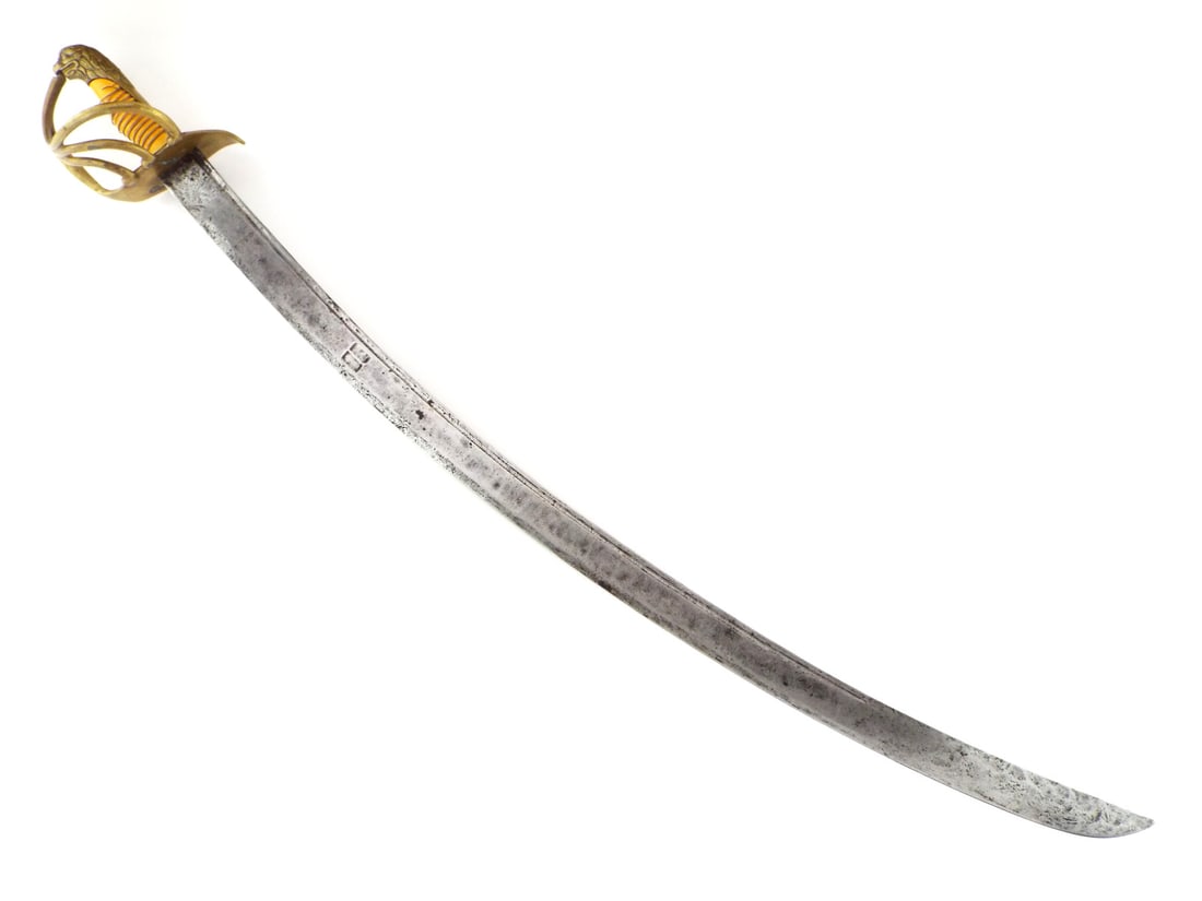 HUGE 18th-19TH C. Continental Heavy Cavalry Officers Sword with MASSIVE Blade (1 of 18)
