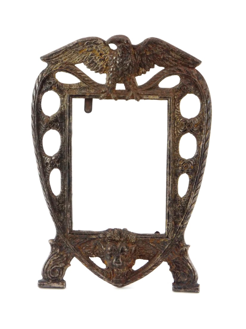 American CIVIL WAR Era Picture FRAME Eagle & Lion (1 of 10)