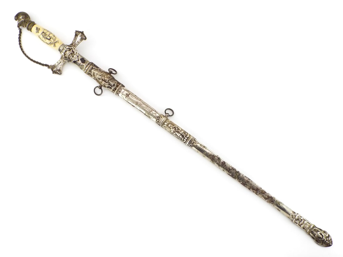 Antique American Civil War era Masonic Fraternal Presentation Sword, Fine Hilt (1 of 12)