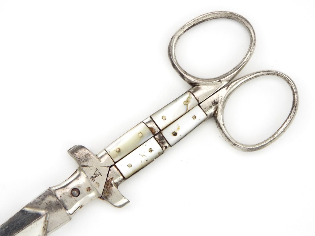 German made Prostitute Push Dagger Scissors - 6