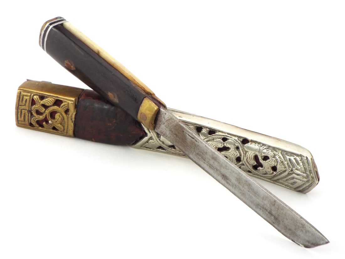 Antique Bhutan Tibet Dagger Knife (1 of 15)