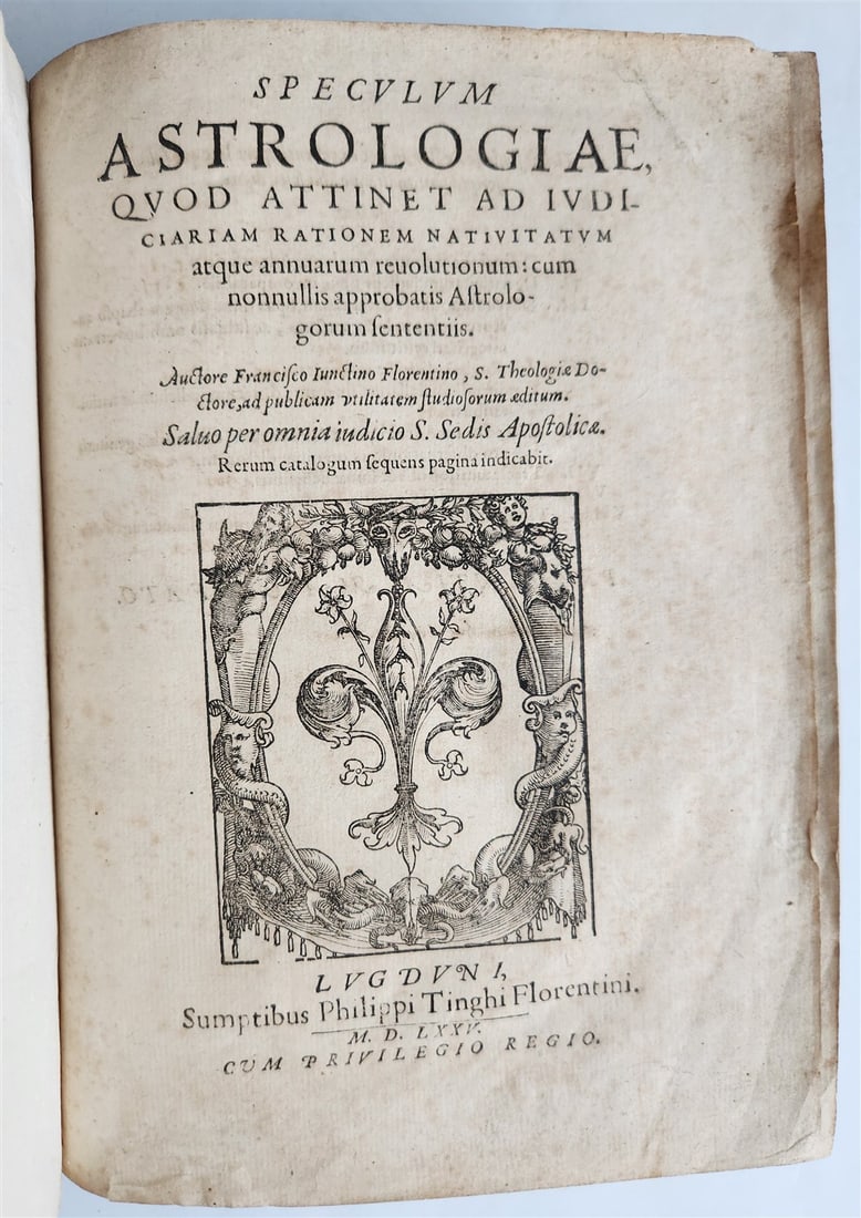 1575 SPECULUM ASTROLOGIAE by Francesco Giuntini ASTRONOMY ASTROLOGY antique (1 of 15)