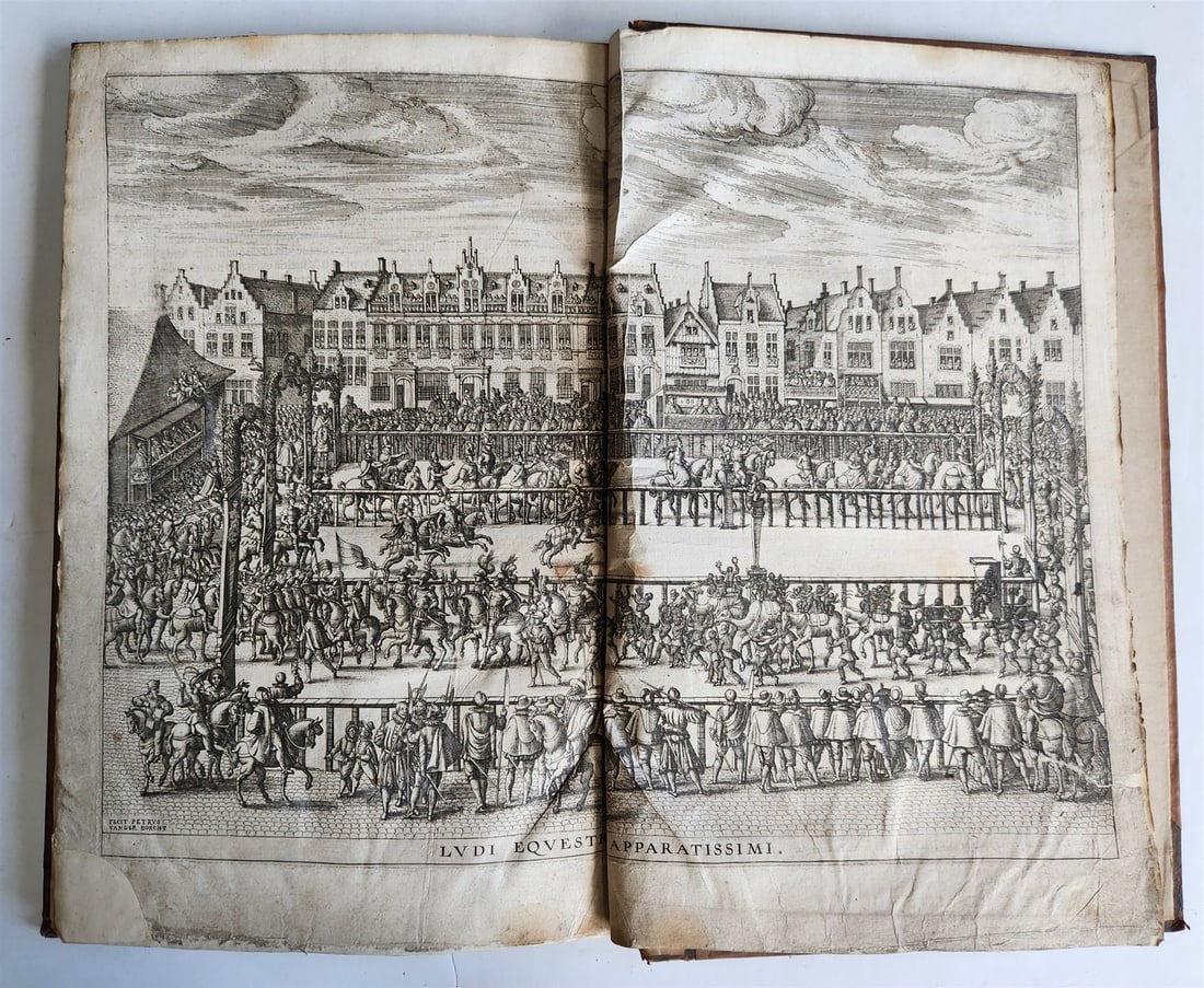 1595 AUSTRIAN EVENTS FULLY ILLUSTRATED FOLIO by PLANTIN antique 16th century (1 of 20)