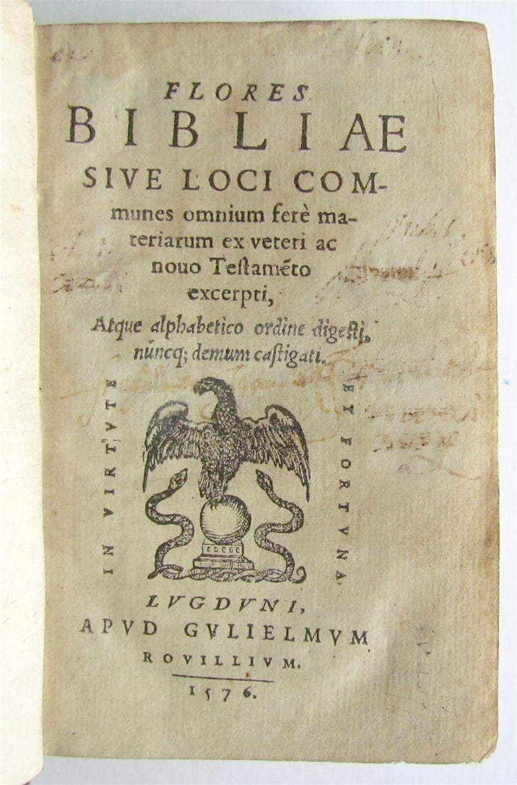 1576 FLORES BIBLE 16th CENTURY BIBLIA rare (1 of 5)